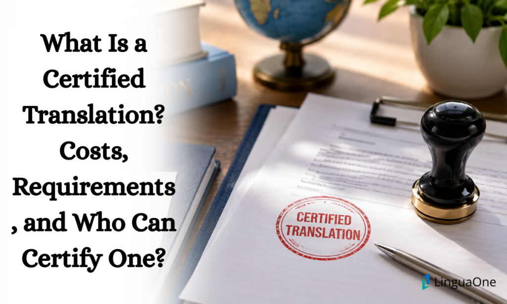 What Is a Certified Translation? Costs, Requirements, and Who Can Certify One?